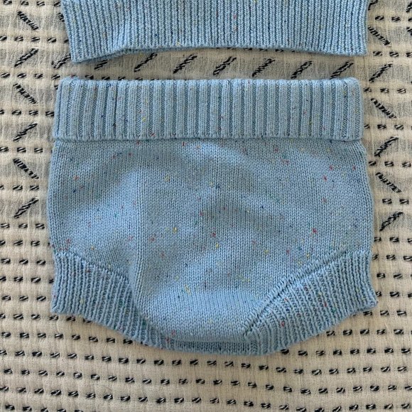 Orcas Lucille Speckled Blue Sweater Set - Picture 2 of 3